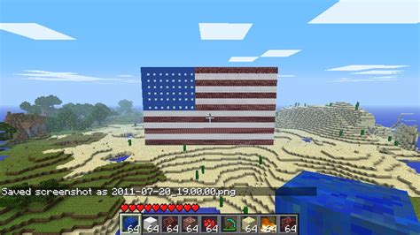 AMERICAN FLAG Minecraft Map