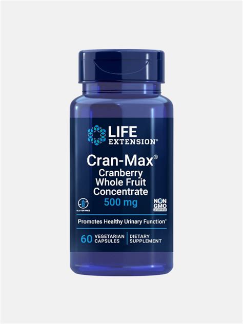 Cran Max Cranberry Extract 500mg 60 Cápsulas Life Extension