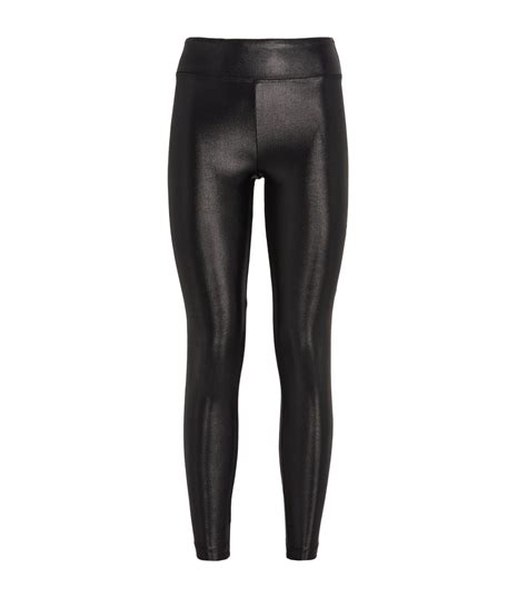 Koral Black High Rise Lustrous Infinity Leggings Harrods UK