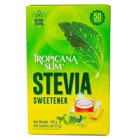 Tropicana Slim Stevia Sweetener 50pcs Online At Best Price Sugar