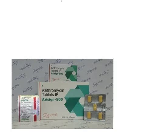 Azisign Azithromycin Mg Tablets At Rs Strip Of Tablets In