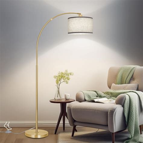 Black Arc Floor Lamps for Living Room Modern Standing Lamp with ...