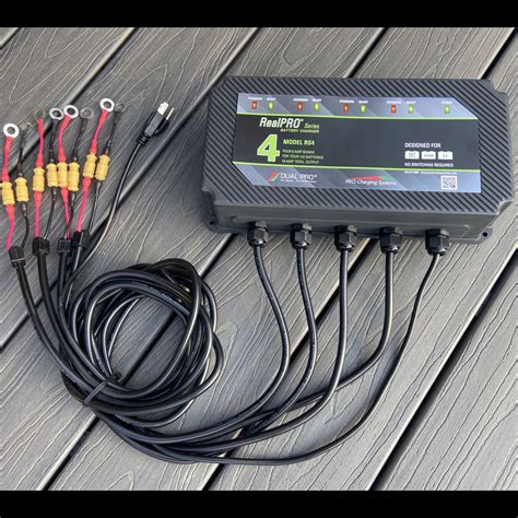 Dual Pro Rs4 24 Amp 4 Bank Waterproof Marine Charger By Pro Charging Systems