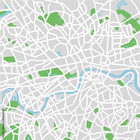 vector map of London. Stock Vector | Adobe Stock