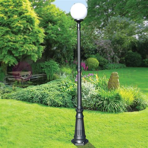 ORIONE ANTRACITE Lampione 1 Luce Giardino Esterno Sfera Globo 1830 1L