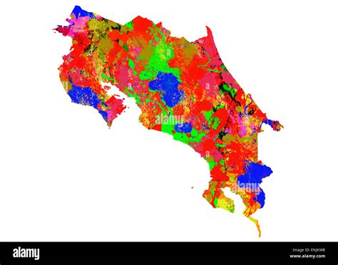 Map Of Costa Rica Fotos Und Bildmaterial In Hoher Auflösung Alamy