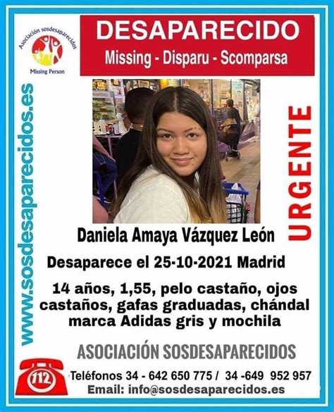 Buscan A Una Chica De 14 Años Desaparecida Hace Una Semana En Madrid