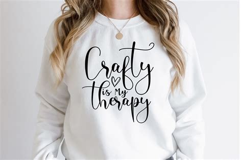 Crafty Is My Therapy Svg By Orpitaroy Thehungryjpeg