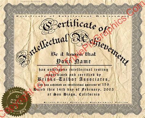 Fake Certificates —