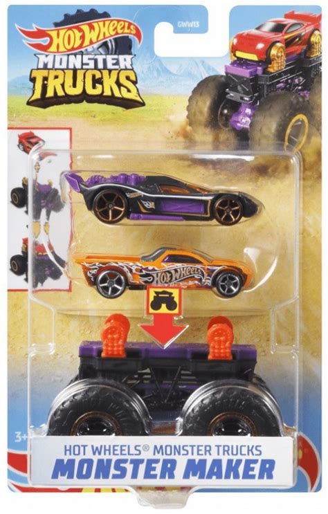 Hot Wheels Monster Trucks Monster Maker Bone Shaker 164 Diecast Car Mattel Toys Toywiz