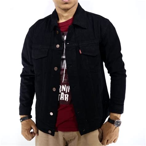 Jual Jaket Jeans Pria Hitam Jaket Jeans Denim Pria Di Lapak Bill