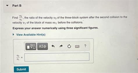 Solved A Block Of Mass M₁ 130 Kg Moving At V₁ 160 Ms