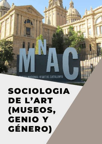 Sociologia Del Arte Museos Genio Y Genero Pdf