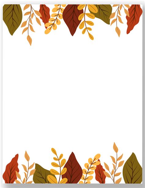 Free Printable Fall Page Borders — Gathering Beauty