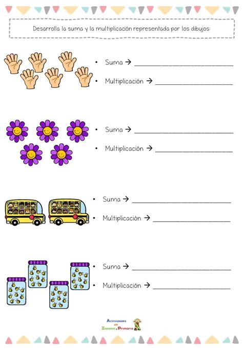 Relaci N Entre Suma Y Multiplicaci N Con Pistas Visuales