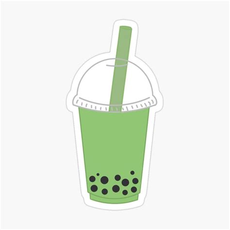 Green Bubble Tea Sticker For Sale By Lauren Ellis In 2024