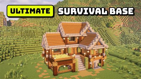 Ultimate Survival House 🏠 Minecraft Tutorial Timelapse ⚒️ Youtube