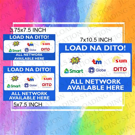 LOAD NA DITO ALL NETWORK AVAILABLE HERE SIGNAGES LAMINATED PVC