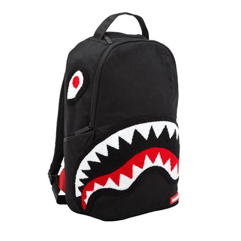 Sprayground Ghost Chenille Shark Backpack Skateshop