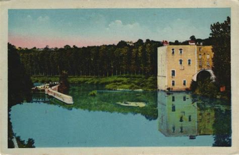 Lavardac Moulin Vu Du Pont France Lavardac Cartorum