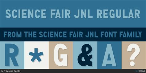 Science Fair JNL Font