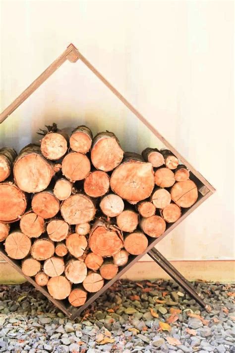 Homemade Diy Firewood Rack Plans For Storage