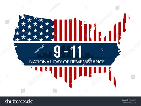 911 National Day Remembrance September 11 Stock Vector (Royalty Free ...