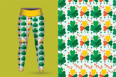 St Patricks Day Seamless Pattern Background Set 20515249 Vector Art At