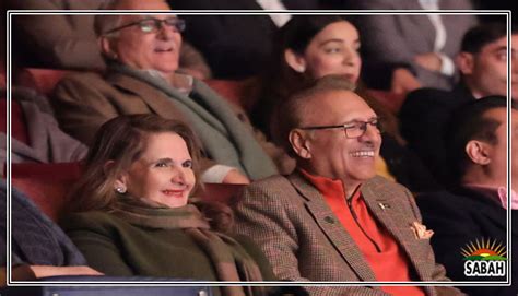 President Dr Arif Alvi Along First Lady Begum Samina Arif Alvi Attend