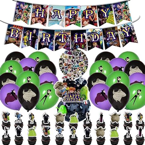 Amazon 110 Pcs Hotel Transylvania Party Decorations Cartoon