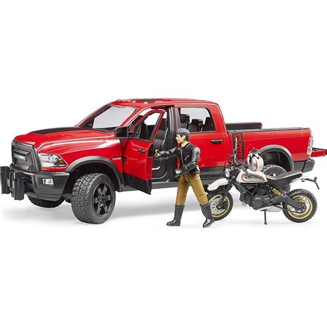 Bruder 02502 Ram 2500 Power Wagon S Scrambler Ducati Desert Sled A