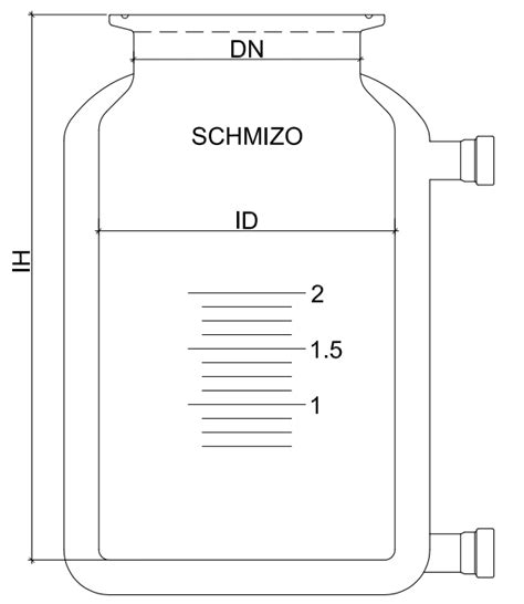 Jacketed Reaction Vessel With Flat Bottom Schmizo Swiss Scientific