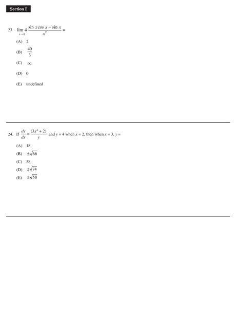 Extended Ebook Content For Cracking The Ap Calculus Ab Exam Practice