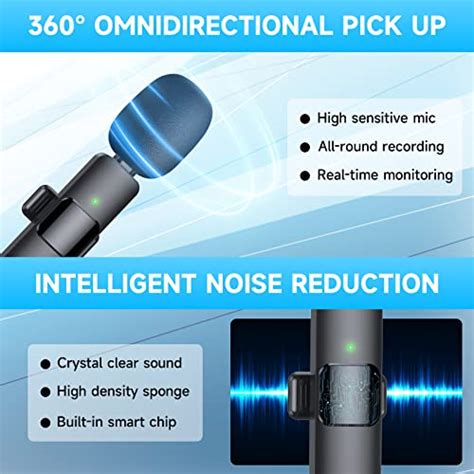 Pqrqp Wireless Microphone For Androidlaptop Mini Microphone