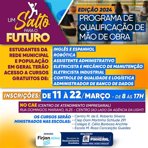 Programa Um Salto para o Futuro Moradores de Pinheiral terão acesso