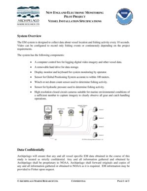 Fillable Online Nefsc Noaa NEW ENGLAND ELECTRONIC MONITORING Nefsc