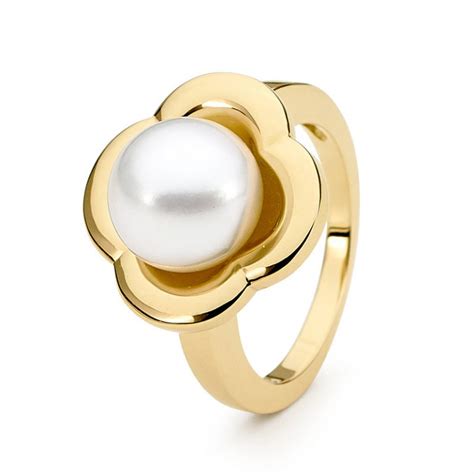 Four Leaf Clover Pearl Ring Allure South Sea Pearls