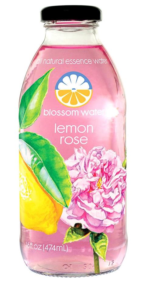 Blossom Water Lemon Rose Blossom Water Flavored Water Flower Essences