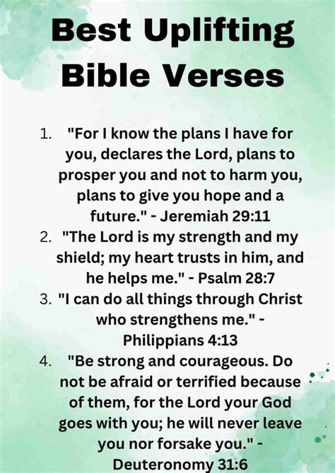 220+ Uplifting Bible Verses [Scriptures, Encourage You] - † ️️ Daily ...