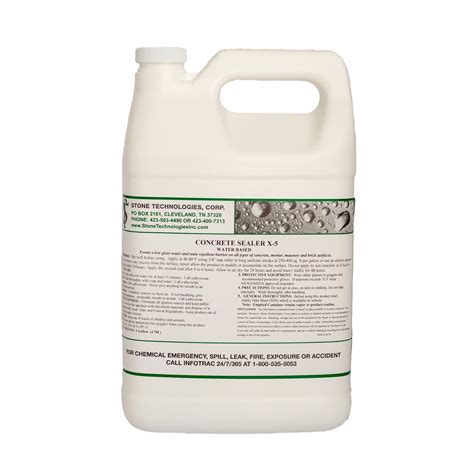 Clear Concrete Sealer X-5 Satin Finish for Water Proofing Concrete
