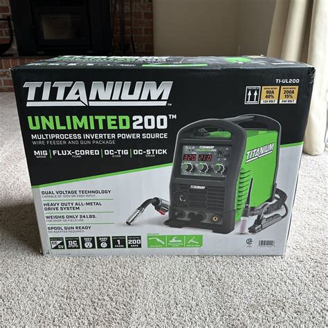 New Titanium Unlimited V Inverter Multiprocess Welder Ti