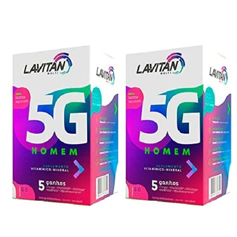 Kit 2 Lavitan 5G Homem 60 Comprimidos Cimed Shopee Brasil