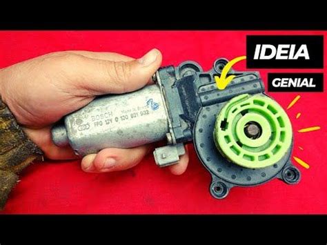 IDEIA GENIAL motor de vidro elétrico faça você mesmo Motor de