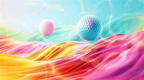 Colourful Golf Ball Banner Background, Golf, Balls, Golf Balls ...