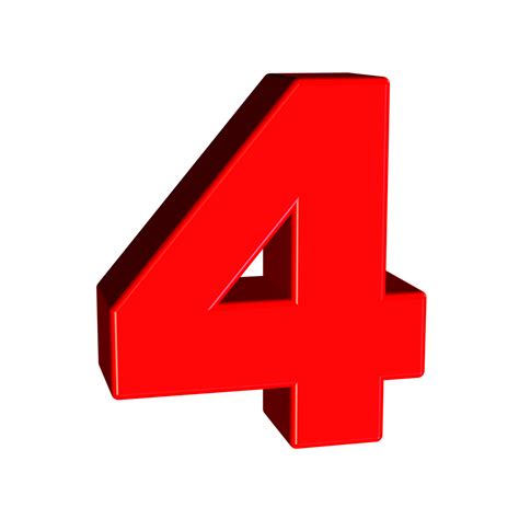 Four Number Digit Font Free Image From Needpix