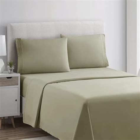 Bed Sheet Set 1800 3 Line Queen Sage Clara Clark Queen Kroger