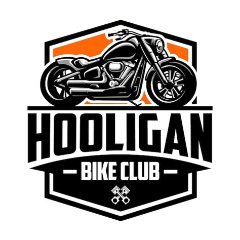 Mod Le De Logo D Embl Me De Club De Moto De Grand V Lo Vecteur Premium