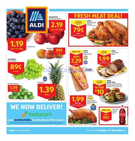 Aldi Weekly Ad October 31 November 6 2018 View The Latest Flyer And