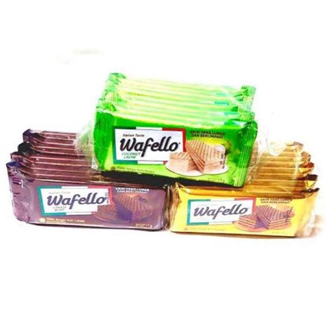 Roma Wafello Vanilla Choco Blast Butter Caramel Coconut Cream Wafer