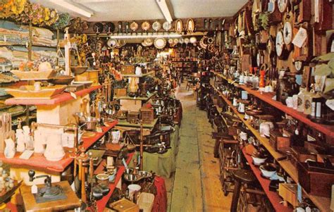 Southwick Massachusetts Country Colonial Shop Interior Vintage Postcard